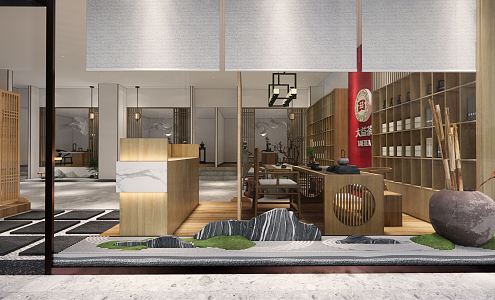 New Chinese Teahouse 3d model