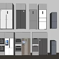 Various Styles of Refrigerators and Freezers with Modern Designs and Sleek Exteriors