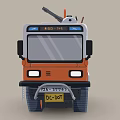 Cartoon Tank Orange And White With Tracks And Cannon Stylish Design And Fun Details