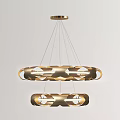 Modern Chandeliers With Various Designs Including Linear Circular And Multi Bulb Styles 3d model