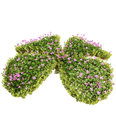 Modern Flowers Outdoor Flowers and Grasses 3d model