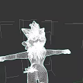 Cute Fantasy Game And Movie Character With Brown White Body Green Horns Leaves