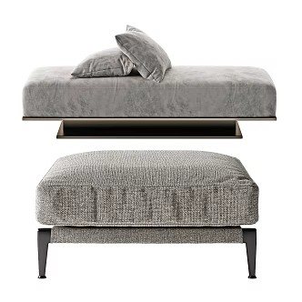 Modern sofa stool 3d model