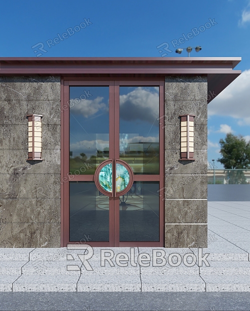 Modern bronze door opposite door model