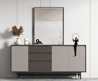 Modern Side Cabinet 3d model