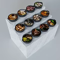 Black Cooking Pot As Kitchen Appliance With Open Lid Containing Meat Lime And Chili Ingredients