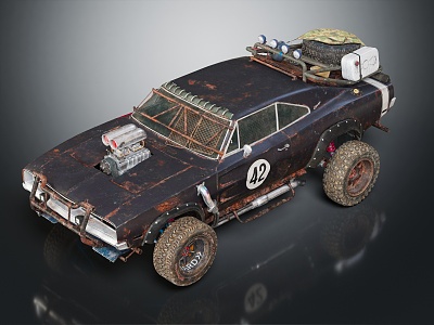 Industrial LOFT car rally car rally racing 3d model