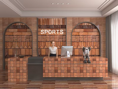 Front Desk 3d model