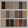 Wainscoting Samples With Various Colors And Wood Grain Patterns Neatly Arranged