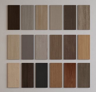 Modern wood veneer solid wood wall panel background wall wood grain 3d model