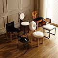 Modern Leisure Chairs With Various Designs Wooden Frames And Woven Details