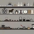New Chinese Tea Set 3d model