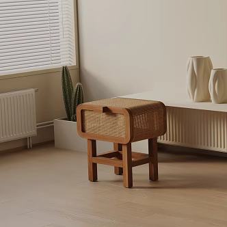 Modern bedside table 3d model