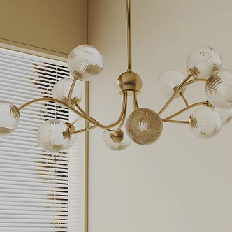 Modern chandelier 3d model