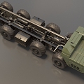 Truck Heavy Truck Heavy Vehicle MAZ543 Missile Transporter Armored Vehicle Transporter Low Face Number Low Model Times Film and Television Level 3d model