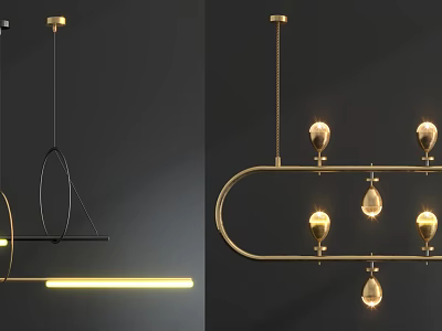 Light Luxury Chandelier Art Chandelier 3d model Light Luxury Chandelier Art Chandelier 3d model