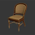 Leisure Chair with Wooden Frame and Light Brown Padded Backrest and Seat