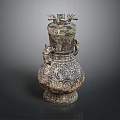Traditional Furniture Piece With Intricate Dragon Decorations And Ornate Patterns
