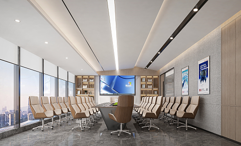 Modern Conference Room 3d model