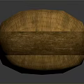 Handcrafted Bamboo Woven Oval Box With Natural Brown Texture And Closed Lid