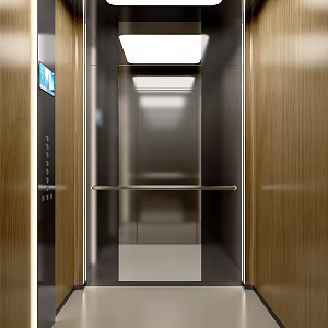 modern elevator car elevator hall 3d model