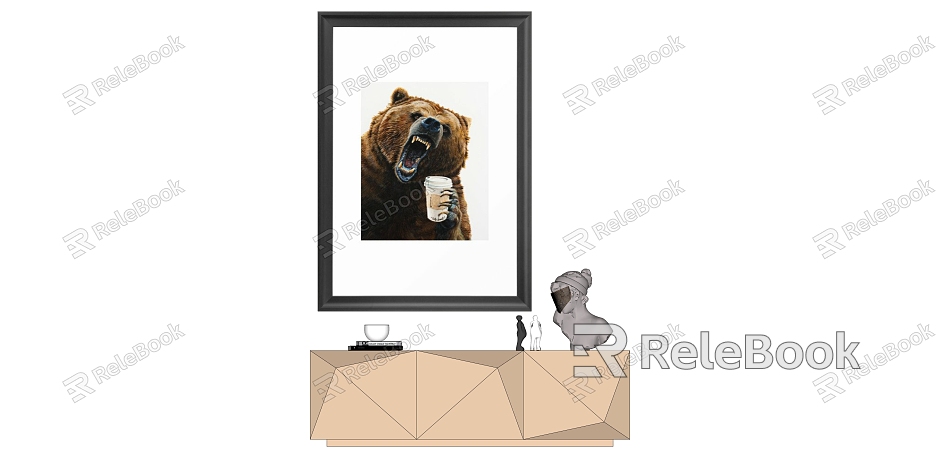 Modern Animal Painting Decorative Painting model