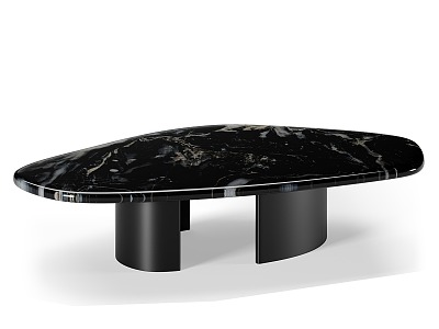 Simple marble coffee table 3d model