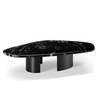 Simple marble coffee table 3d model