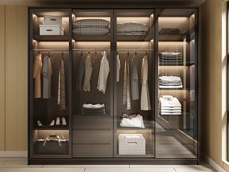 Modern wardrobe 3d model