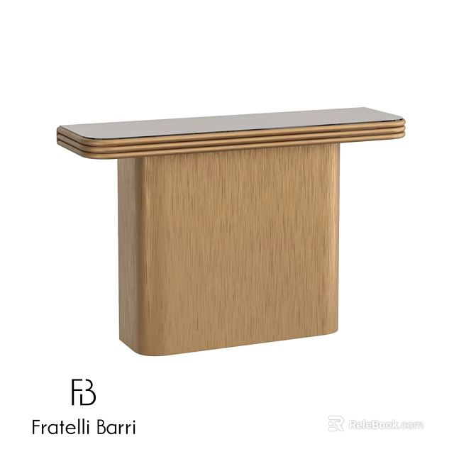 Modern Wooden Dining Table With Rectangular Top And Sleek Square Base 3d model 