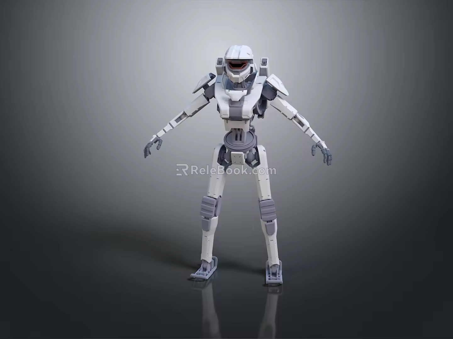Robot Assistant Small Robot Butler Robot Butler Figure Game Figure 3d model
