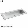 White Rectangular Washbasin For Modern Bathroom Vanity With Sleek Surface Design