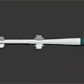 Modern Military Missile Weapon With Silver Body And Green Warhead Design