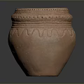 Hand Carved Ceramic Sculpture With Artisan Crafted Traditional Patterns And Textured Design