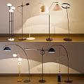 Combination of lamps and lanterns in ancient style floor lamp creative floor lamp special-shaped lamp 3d model