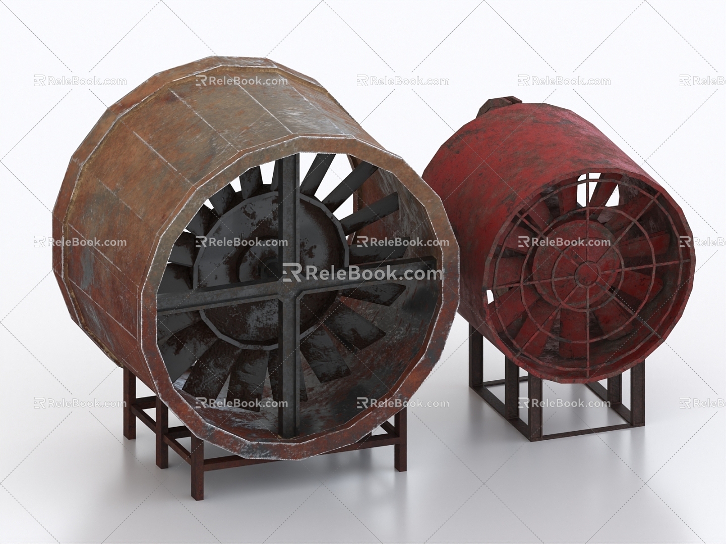 Industrial Fan Ventilator Fan Exhaust Fan Blower Tunnel Fan 3d model