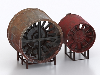 Industrial Fan Ventilator Fan Exhaust Fan Blower Tunnel Fan 3d model