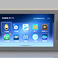 Smart Digital Device With Multiple App Icons On Colorful Touch Screen 3d model