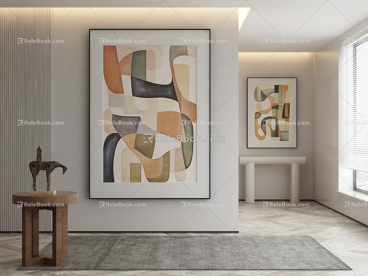 modern decorative painting 3d model