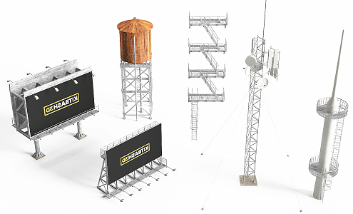 Modern Industrial LOFT Equipment 3d model