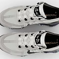 Nike VaporMax White Mesh Shoes With Black Logo And Transparent Air Cushion Sole