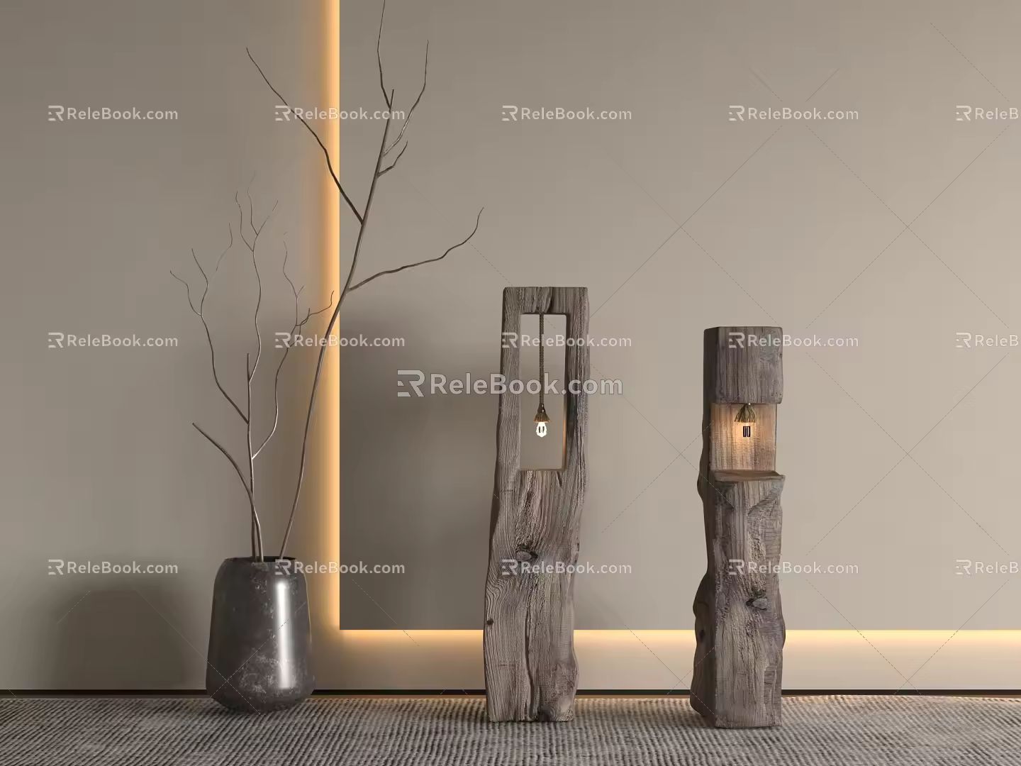 Quiet Floor Lamp 3d model