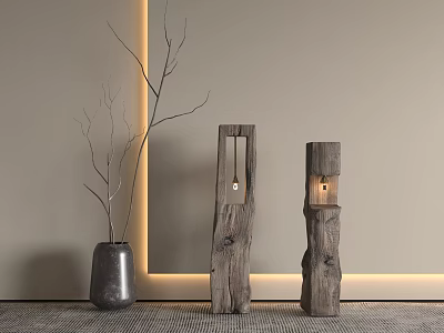 Quiet Floor Lamp 3d model