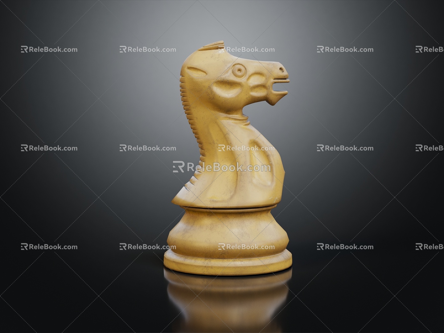 Modern Chess Chess Piece Horse Piece 3d model