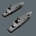 Two White Modern Yachts Floating On Calm Water With Sleek Design And Shiny Exteriors