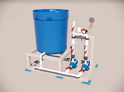 Slip Pumps and Vessels PVC 3d model