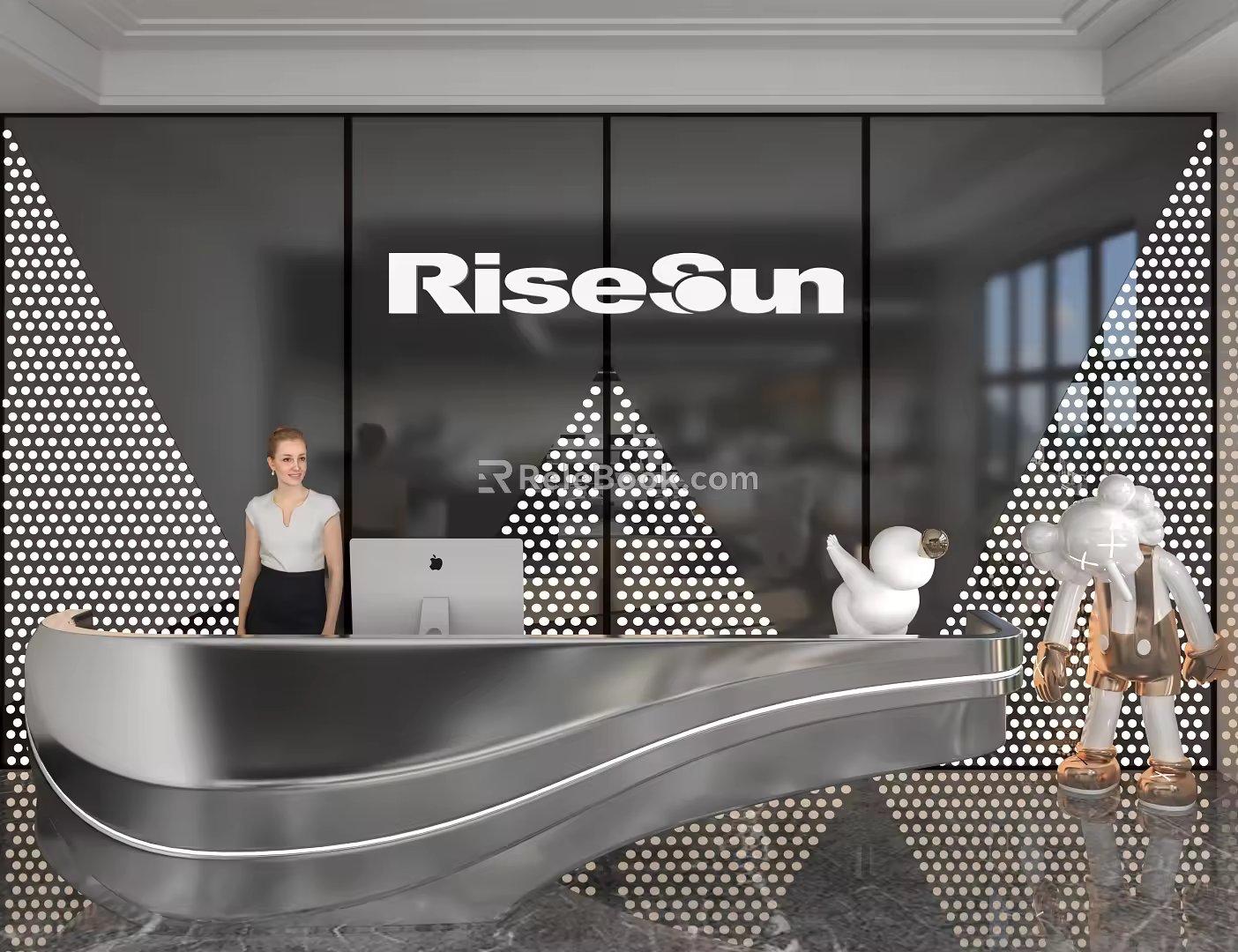 Front Desk 3d model
