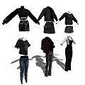 Stylish Modern Clothing Collection Featuring Jackets Tops Pants Dresses With Versatile Designs