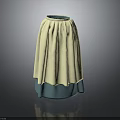 Light Yellow And Blue Pleated Fabric Vase With Textured Design For Home Decor