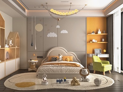 Modern Children's Room Boys Room model